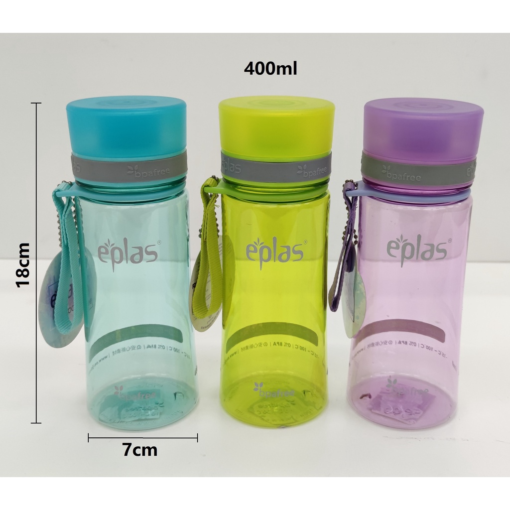 EPLAS MODERN BPA FREE 400ml Water Bottle With Handle, Water Tumbler ...