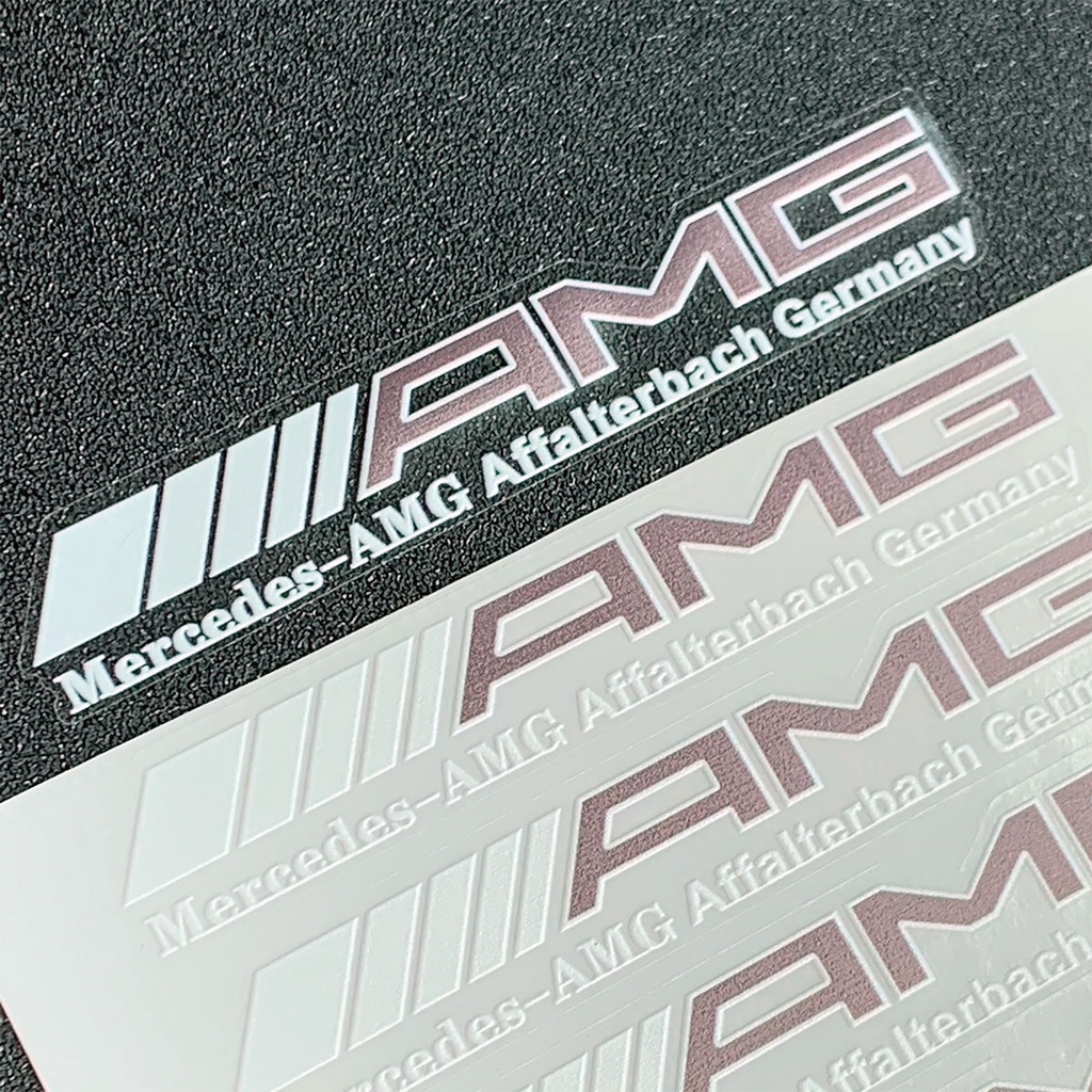 Polymer Mercedes Benz AMG Logo Car Sticker SET