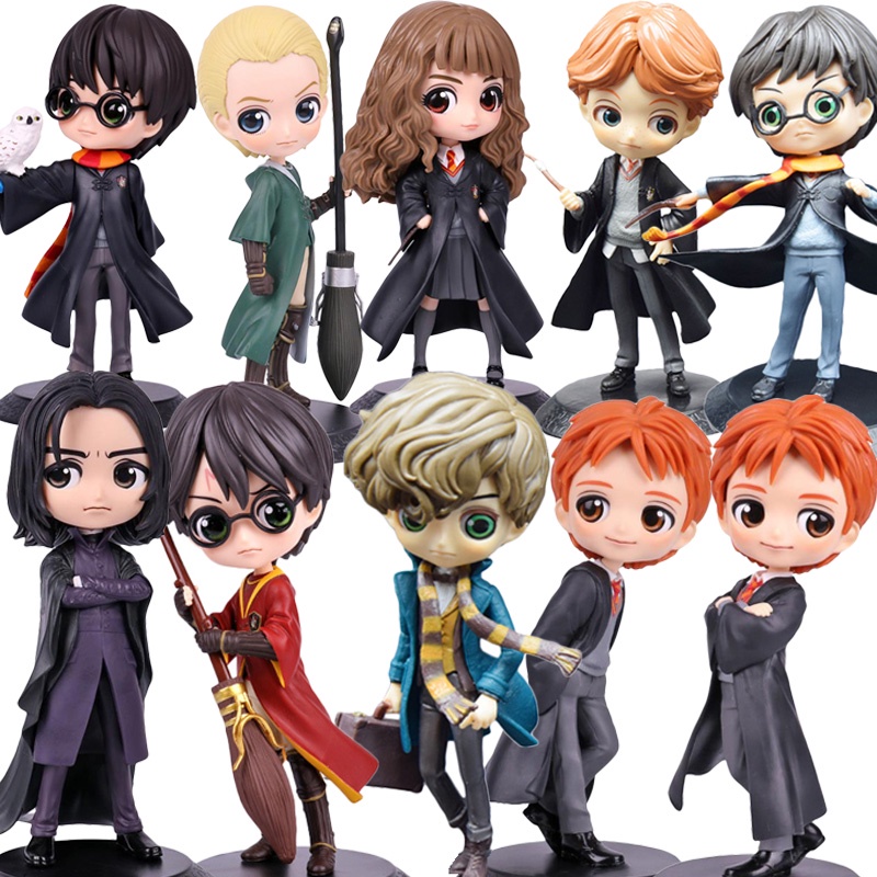 Harry Potter Hedwig Q Posket Hermione Granger Ron Weasley Action Figures Newt Scamander Malfoy