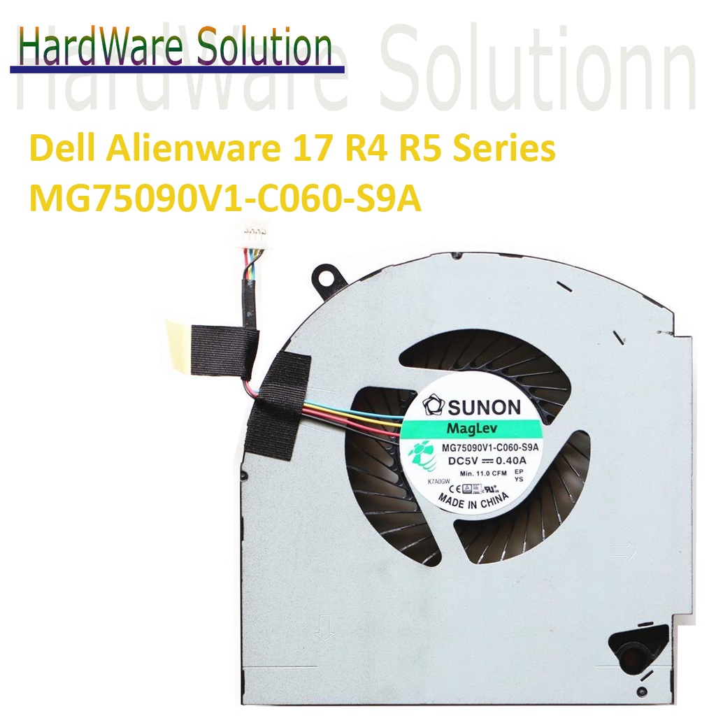 Dell Alienware 17 R4 R5 Series MG75090V1-C060-S9A Laptop CPU Cooling ...