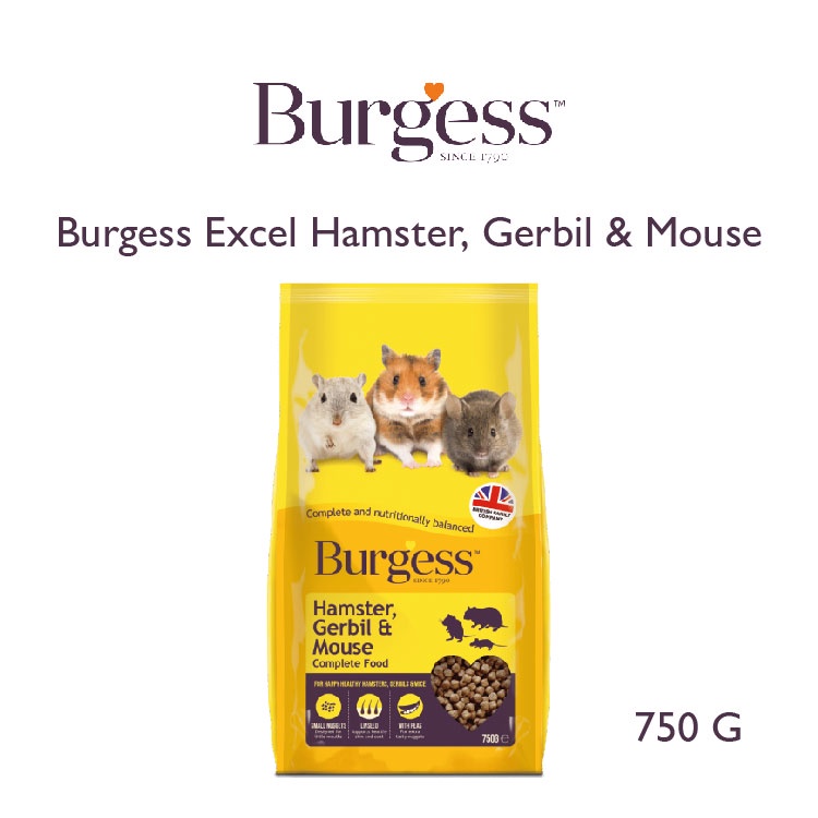 Burgess hamster and gerbil food sale