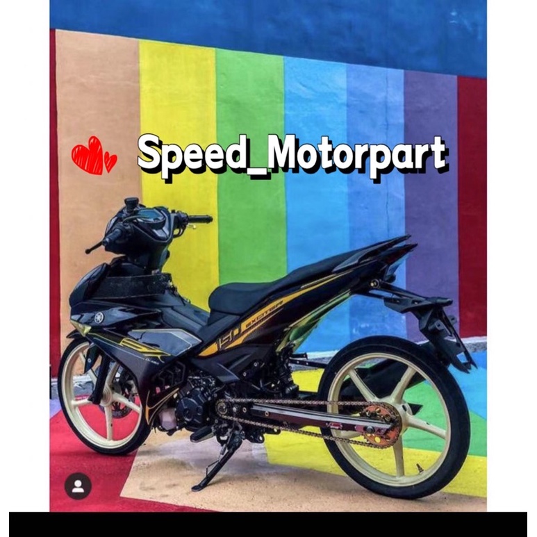 COVER SET Y15ZR V1 V2 RC EXCITER YELLOW /BLACK / WHITE PREMIUM COVERSET