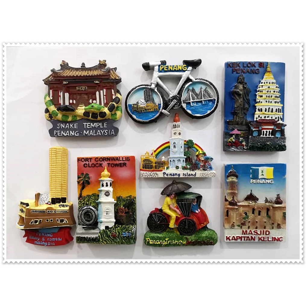 *A* Penang Fridge Magnet Souvenir Collection ~ A | Shopee Malaysia