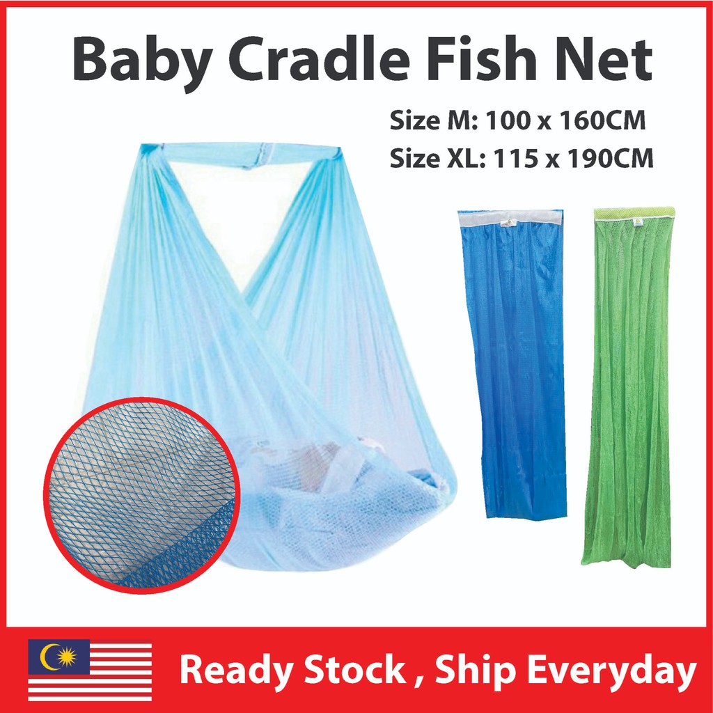 Baby Cradle Net Fish Net Kain Jaring Buai Extra Large Panjang