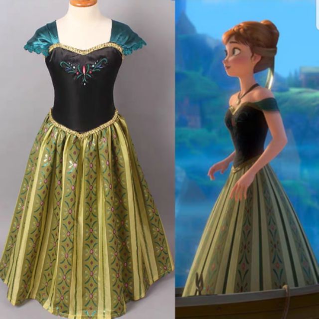 Frozen Princess Anna theme Ballroom Dress Shopee Malaysia