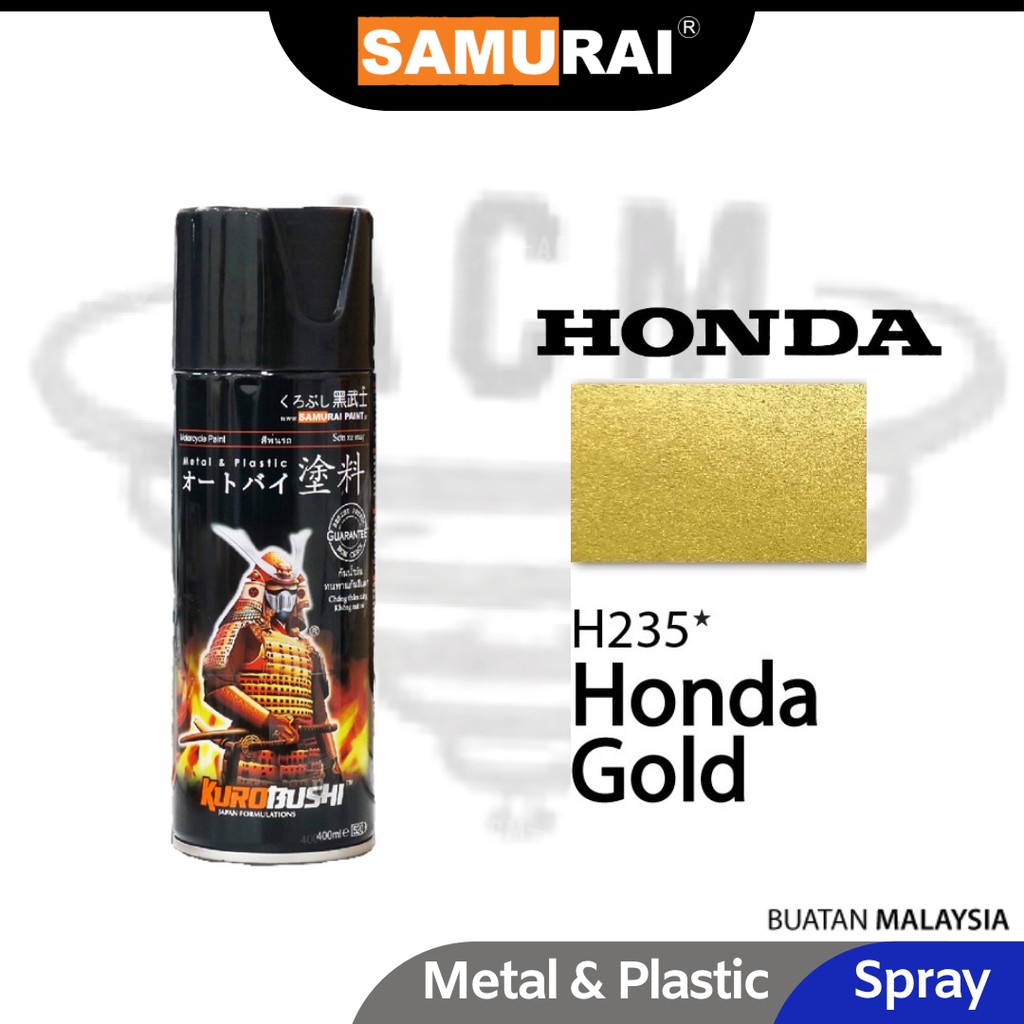 SAMURAI Paint Standard Colour Color Aerosol Spray Warna Paint Cat ...