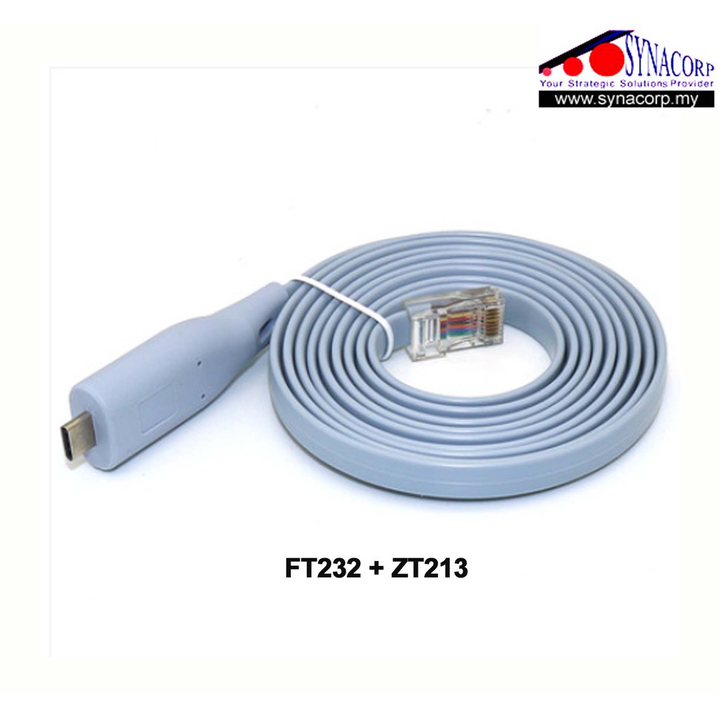 USB to Serial / RS232 Console Rollover Cable For Cisco Routers RJ45 ...