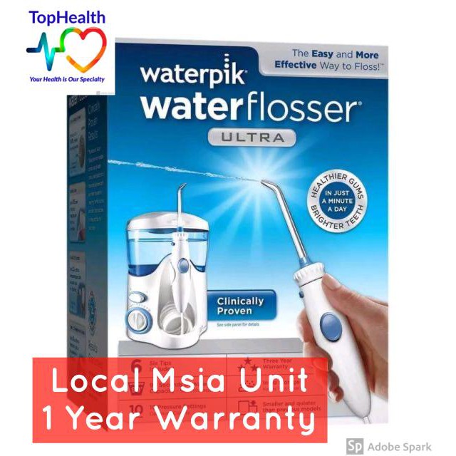 **LOCAL MSIA UNIT** WATERPIK ULTRA WATER FLOSSER 1YEAR WARRANTY WP100EU