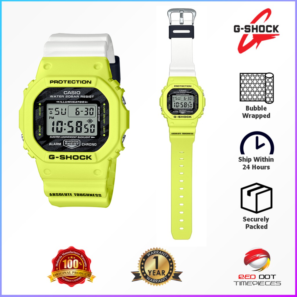 Casio G-SHOCK DW-5600TGA-9DR / DW5600TGA-9 / DW-5600TGA / DW5600TGA (100%  Authentic) (1 Year Warranty)