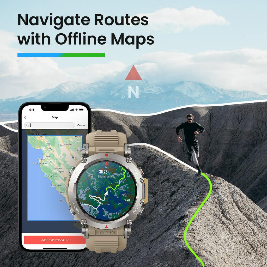 Amazfit gps navigation sale