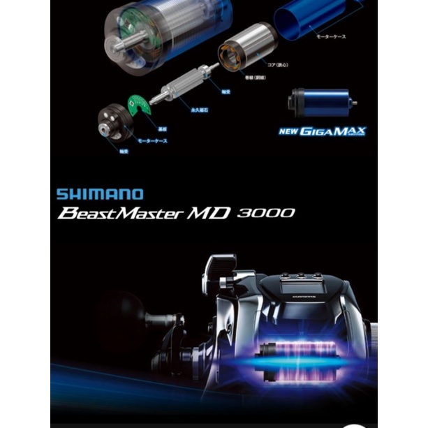 New shimano Beast master MD 3000 Electric reel | Shopee Malaysia