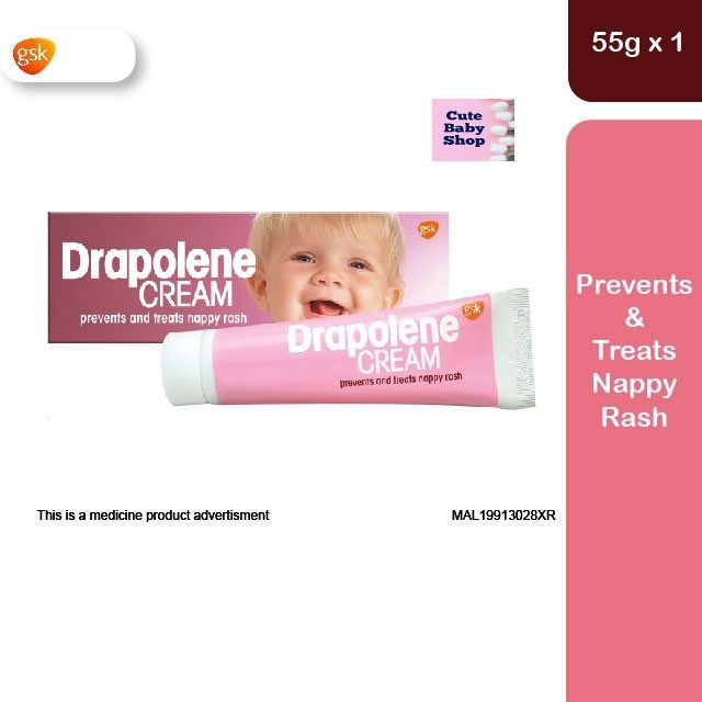 Drapolene Cream (Prevents & Treats Nappy Rash) 55g | Shopee Malaysia