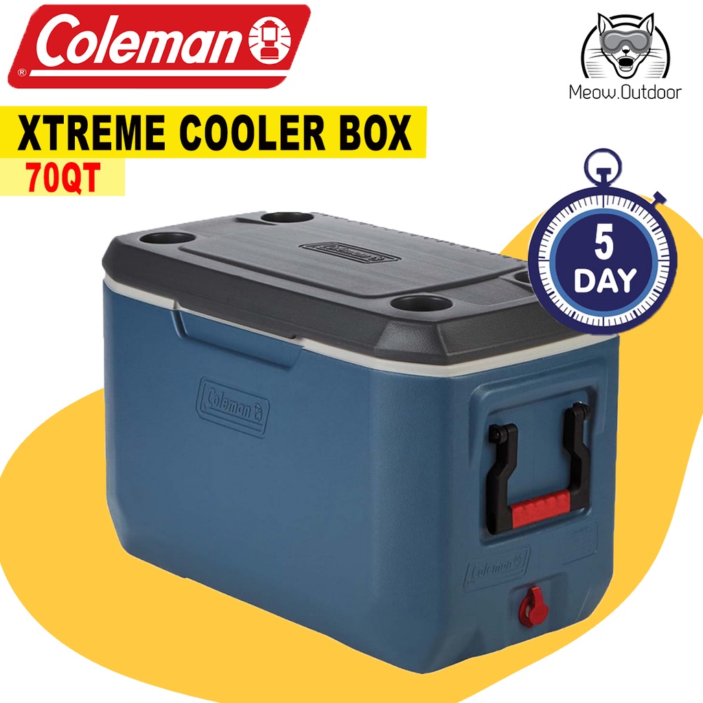 COLEMAN 70QT XTREME COOLER BOX Ice Retention 5 days* | Shopee Malaysia