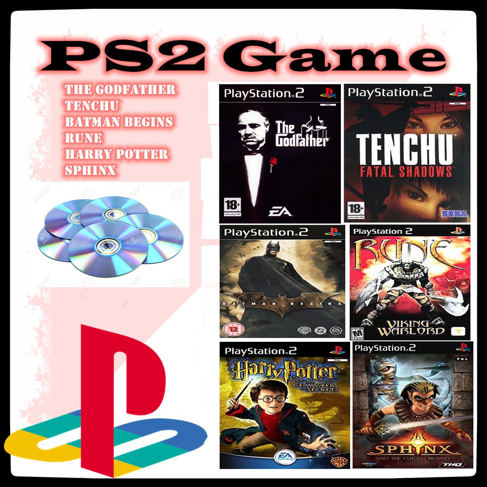 💥 Ps2 Game / The Godfather/ Batman Begins/ Harry Potter / Tenchu / Rune  Viking Warlord / Good Quality Purpleray CD💥 | Shopee Malaysia