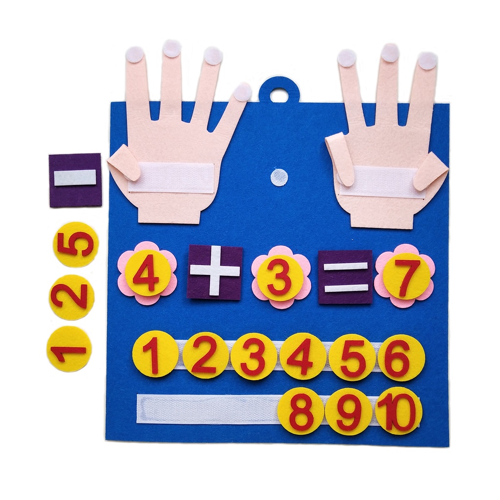 Kids Math Board Felt Learning Kindergarten Teaching Aids Educational ...