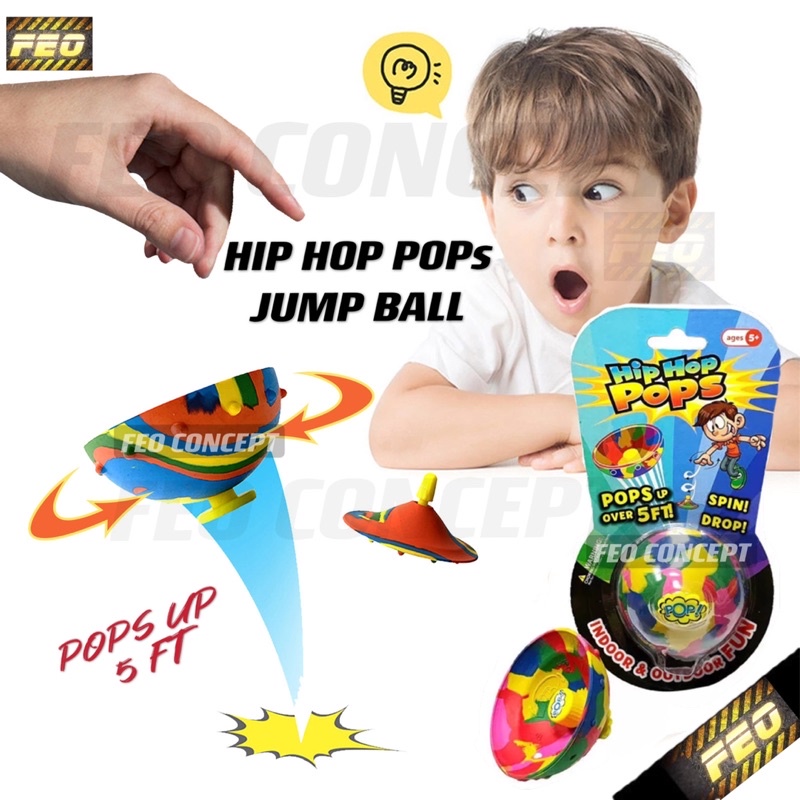 Feo Fidget Toys Hip Hop Pops Ball Bounce Ball Toy Camouflage Bowl Hip