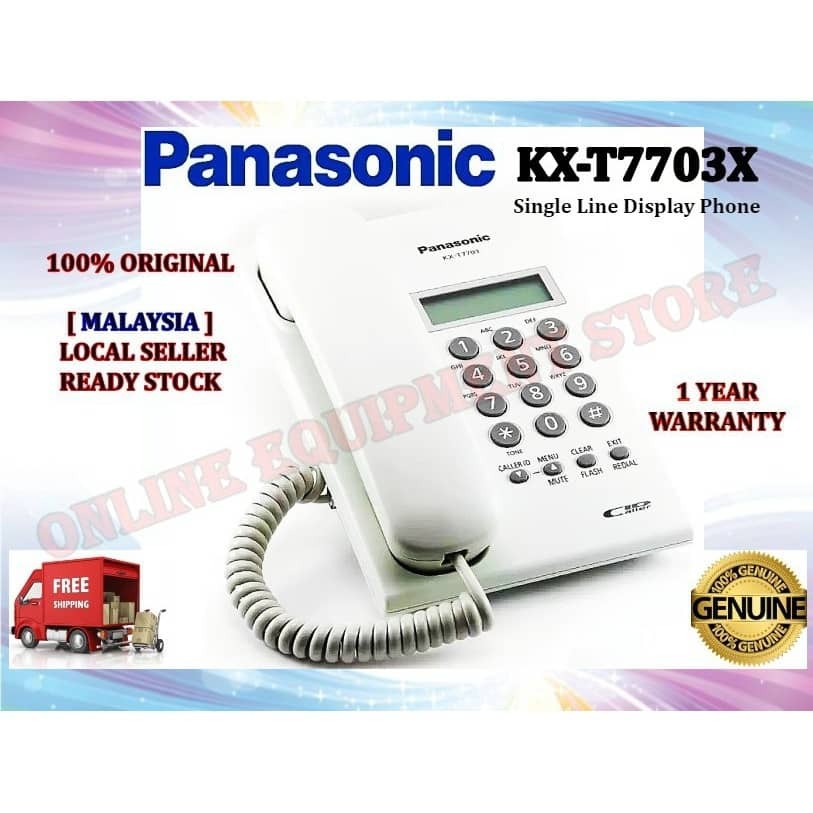 Panasonic Kx T7703x Display Phone 7703 Single Line Phone Panasonic