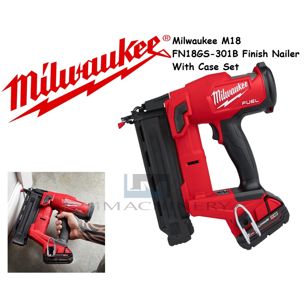 Milwaukee M18 FUEL™ FN18GS 301B Cordless Finish Nailer (54MM) | Shopee ...