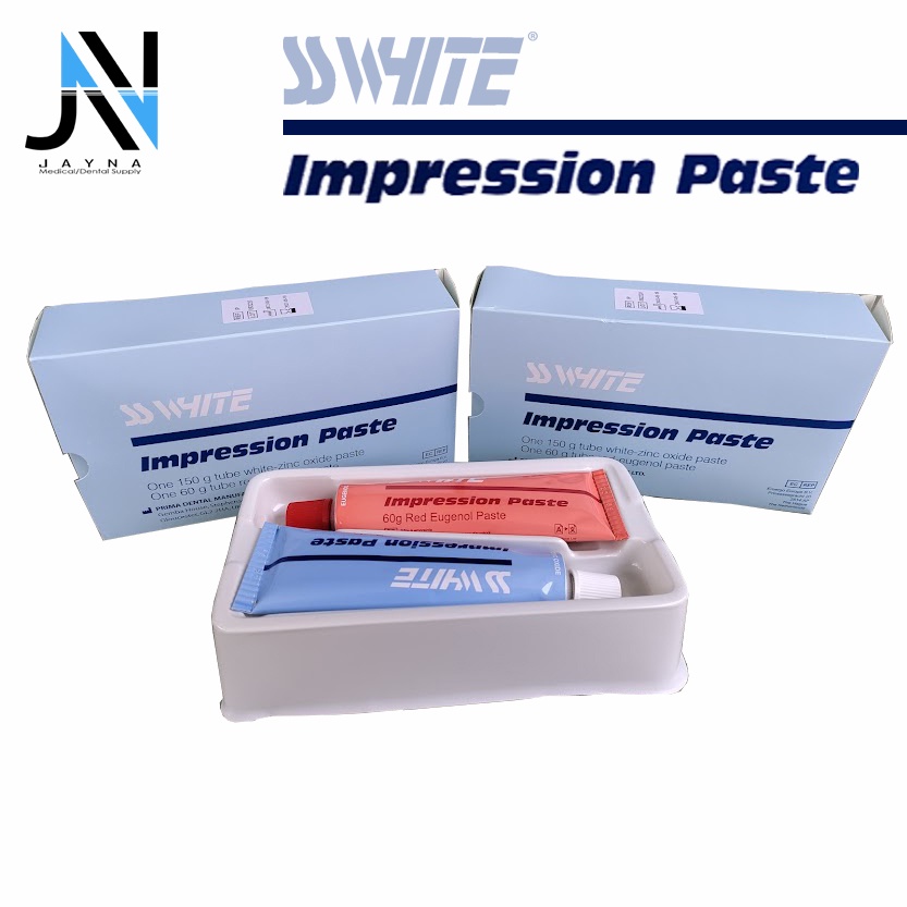 SS WHITE IMPRESSION PASTE Edentulous Impressions & Denture Reliners ZOE (Zinc Oxide Paste
