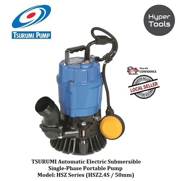 TSURUMI Automatic Electric Submersible Single-Phase Portable Pump 2 ...