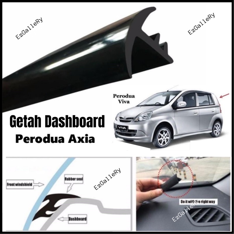 Rubber Dashboard Perodua Viva Getah Soundproof Safety Car Rubber Edge