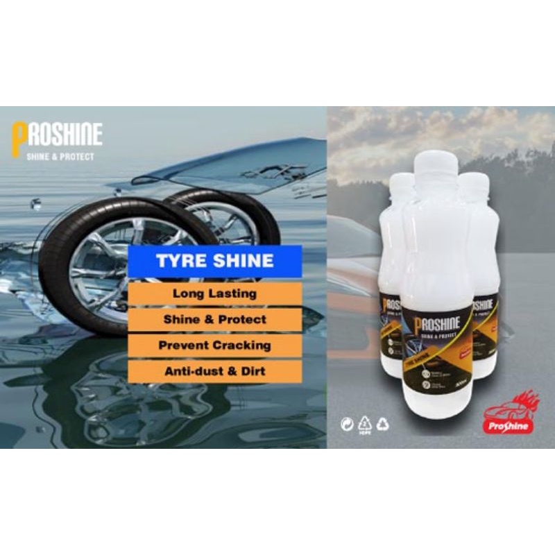 Proshine Tyre Shine Wax/Shine/Wax/Protect | Shopee Malaysia
