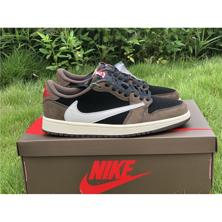 Travis scott x air jordan 1 low og clearance sp dark mocha