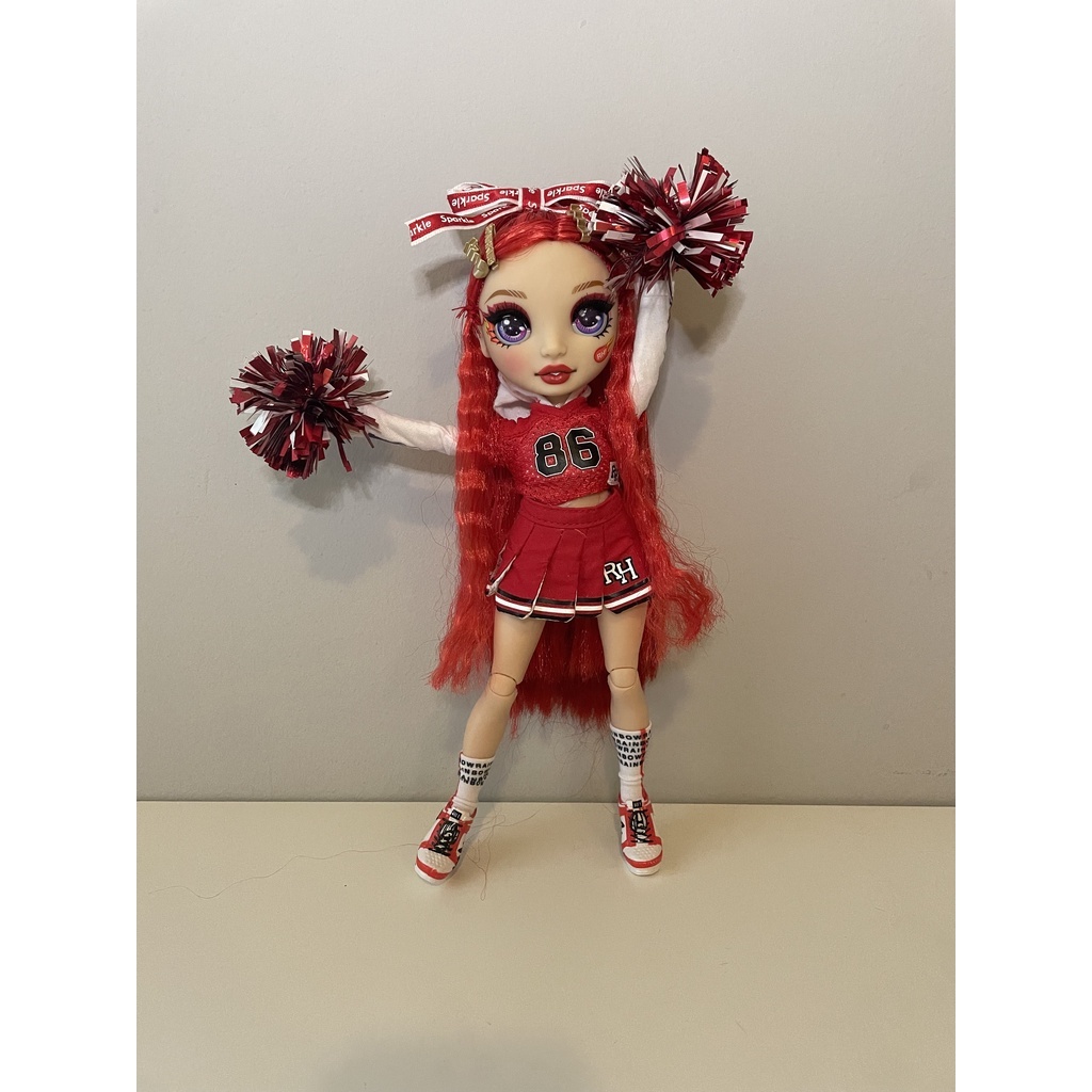 Rainbow High Cheer Ruby Anderson Cheerleader Fashion Doll with 2 Pom ...