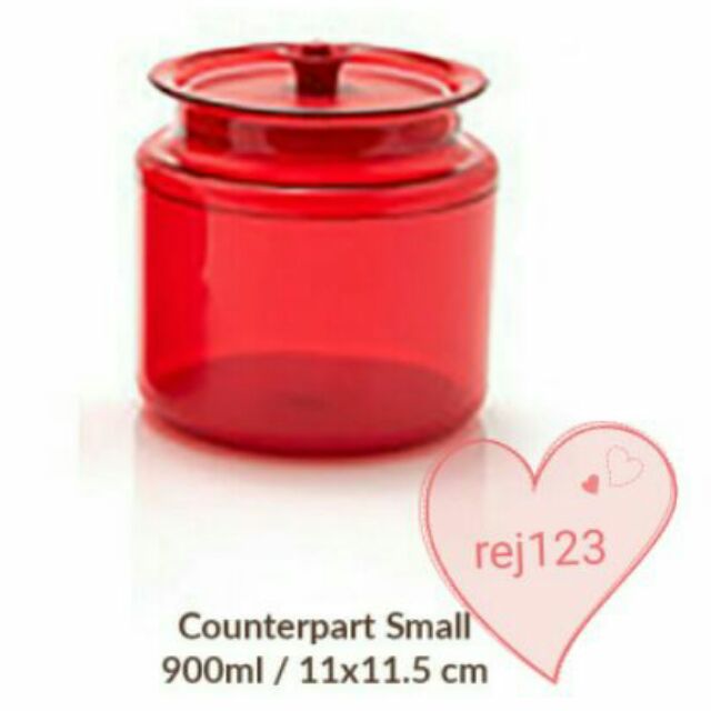 LIMITED READY Tupperware Classy Red Counterpart (1pc) | Shopee Malaysia