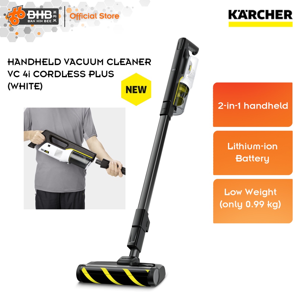 Karcher VC4i Cordless Plus Handheld Vacuum Cleaner Cordless Plus VC 4i (White) Shopee Malaysia