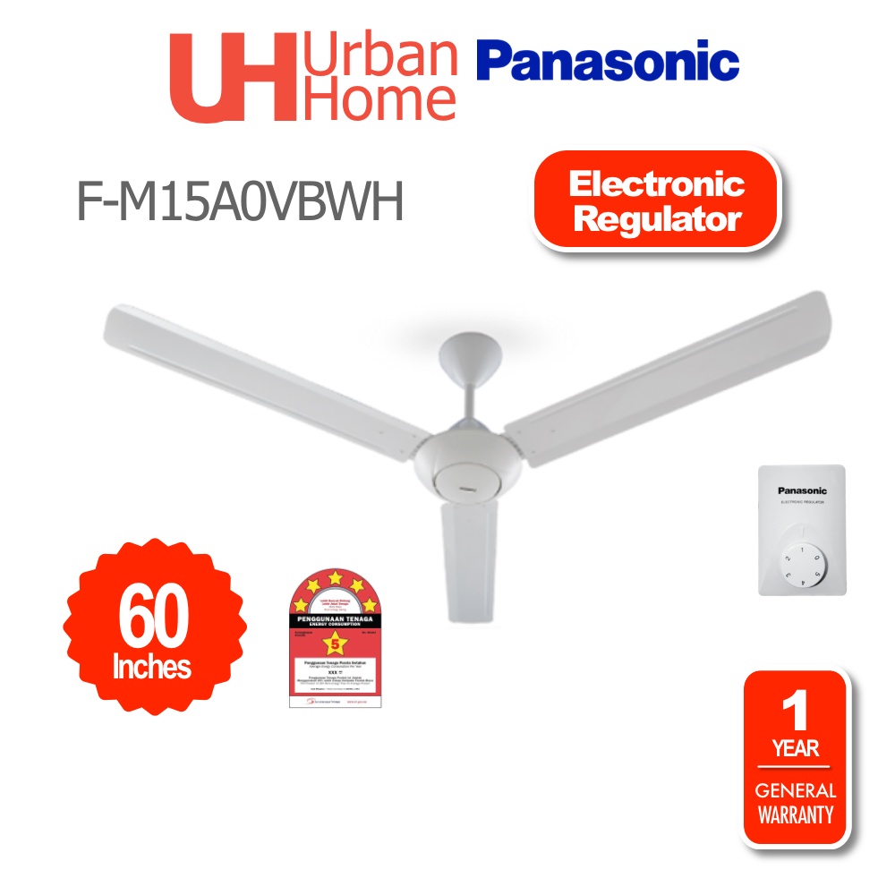Panasonic/Mistral 3 Blades 5 Speed Ceiling Fan (60" / 56") FM15A0 / F