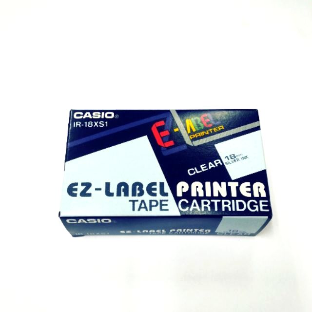Casio ezlabel printer tape cartridge 18mm clear silver ink Shopee Malaysia