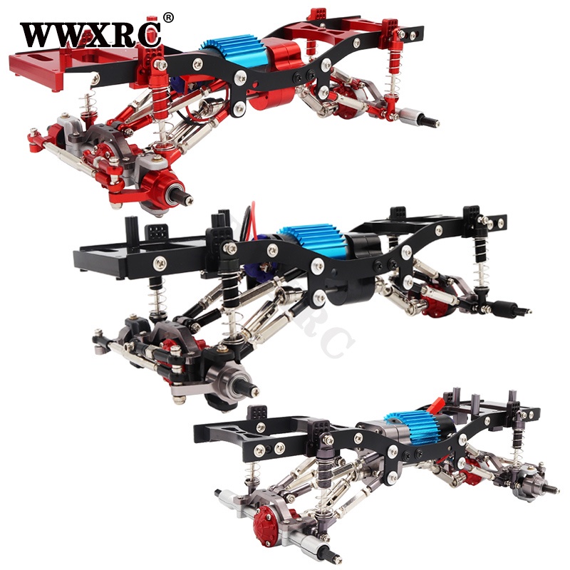 Metal Chassis Frame Kit with Axle Gearbox Shock Links for WPL C14 C24 ...