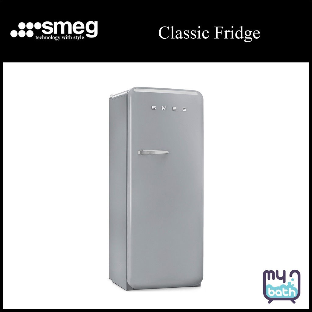 Smeg FAB28RSV5 Single Door Refrigerator with ice compartment Silver