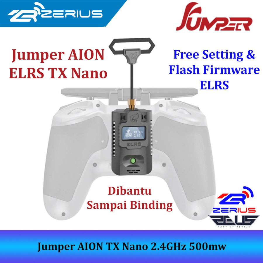 Jumper AION TX Nano ELRS 2.4GHz 500mw with OLED for TPro Tlite Zorro ...