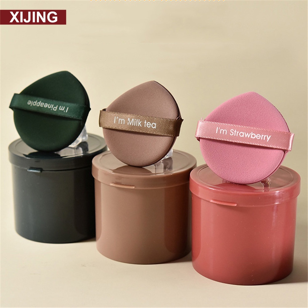 XJ Ready Stock 7pcs/box Air Cushion Powder Puff Dualuse Nonlatex Dry