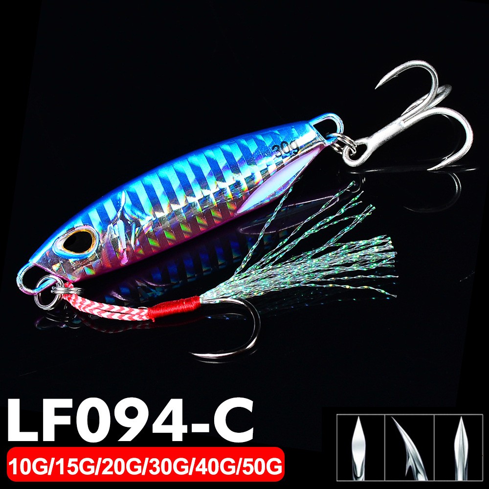 1Pcs 10g/15g/20g/30g/40g/50g Laser Japan Duo Metal Jig Fishing Bait ...