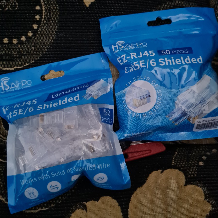 Cat5e Cat6 UTP LAN Connector RJ45 Connector Translucent Factory ...