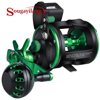 Sougayilang Drum Fishing Reel with Line Counter 6+1BB 5.1:1 Gear
