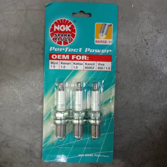BKR5E-11 NGK VIVA,MYVI 1.0,KELISA,KENARI,KANCIL 850 (INJECTION)SPARK ...