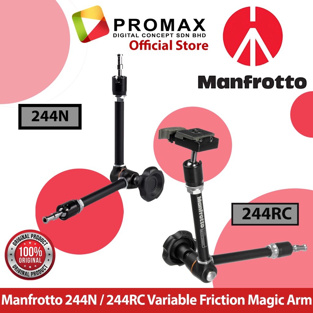 Manfrotto 244N 244RC Variable Friction Arm 244n 244RC with quick ...