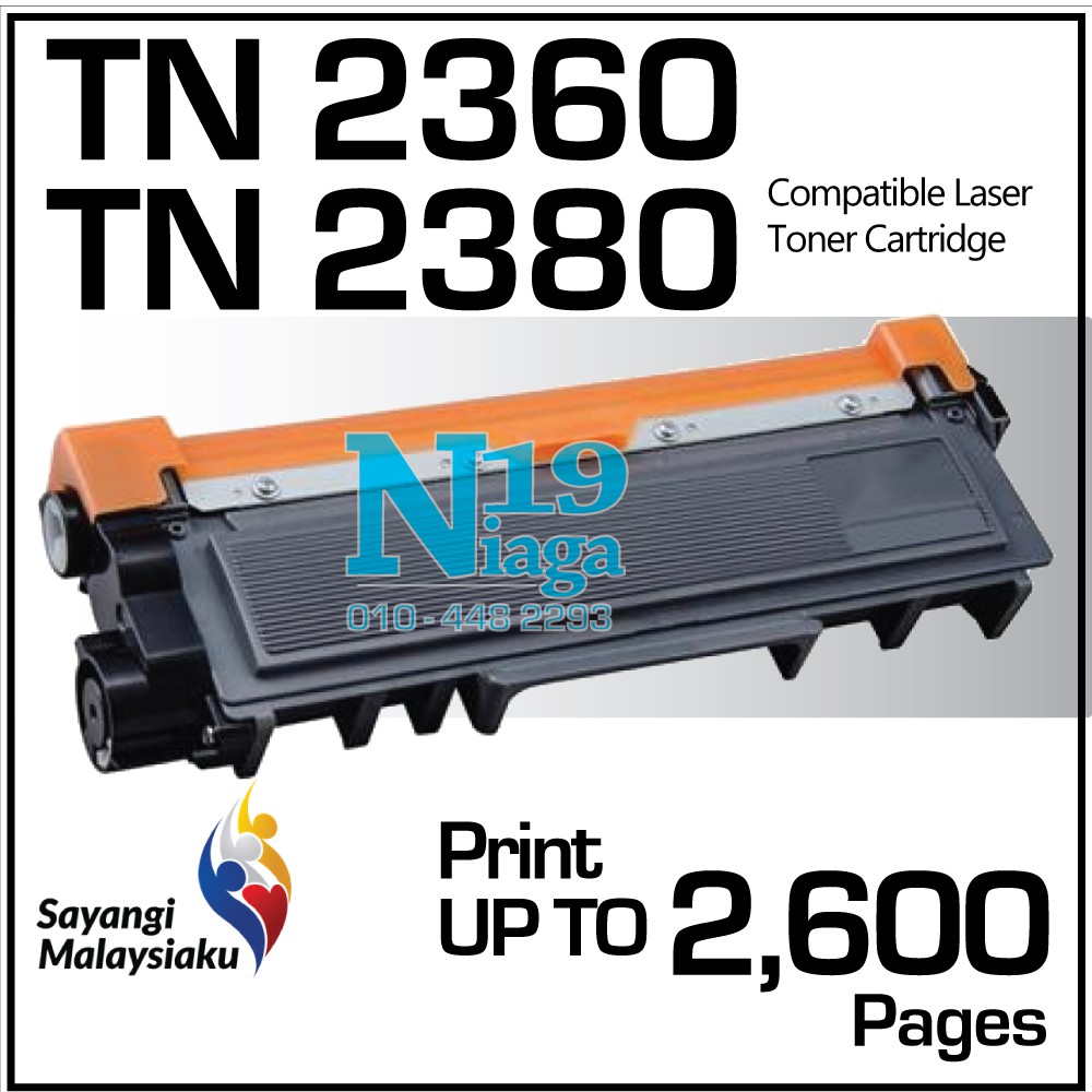 Malaysia Brother TN2360 TN2380 HL-L2320D MFC-L2700DW L2740DW Toner Cartridge