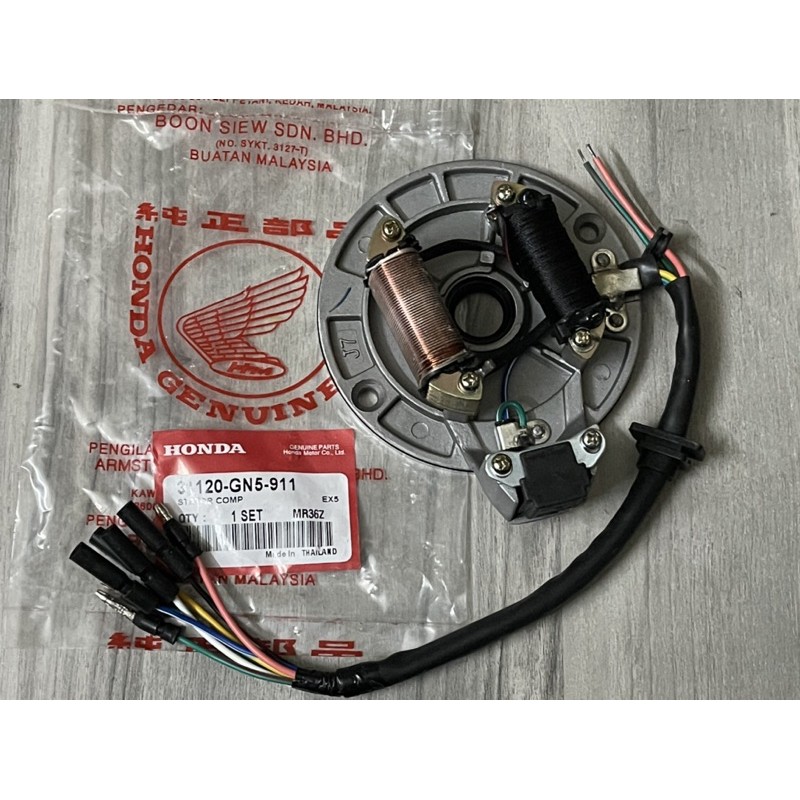 HONDA EX5 HIGH POWER FUEL COIL COIL + PLATE COMP SET STARTER COIL ORIGINAL Shopee Malaysia