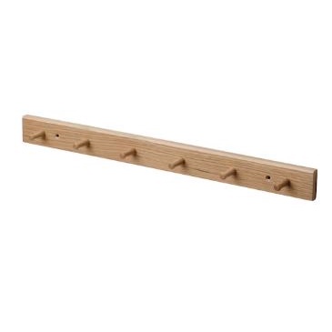 HOVOLM Wall Rack with 6 knobs / Clothes Rack / Hook Rack / Wall Hooks ...