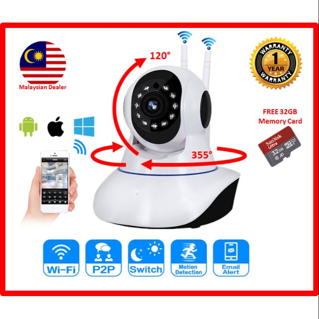 360Eye S Wifi CCTV for Home Security Shopee Malaysia