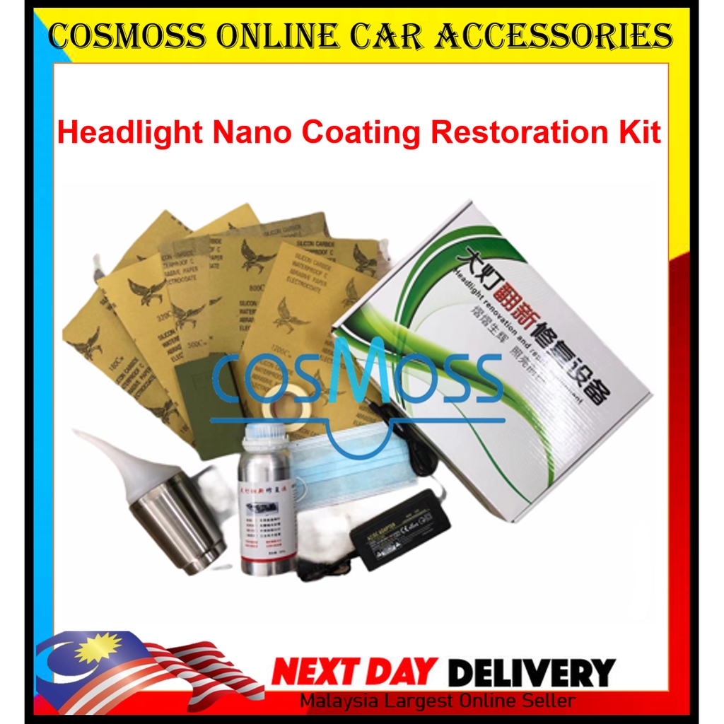 Headlamp Headlight Nano Coating Restore Restoration Repair Polish