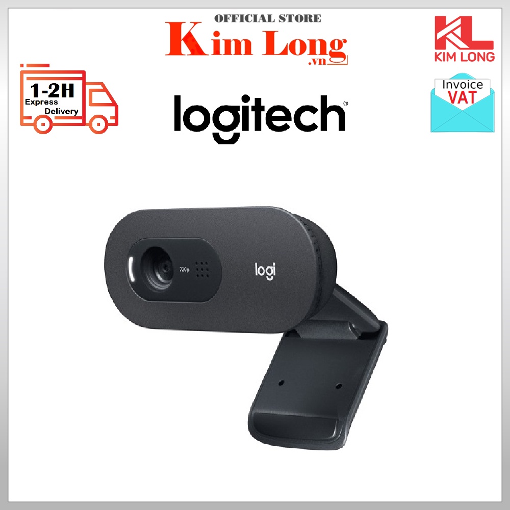 Logitech C505 Computer webcam Camera Long Range Recording Microphone ...
