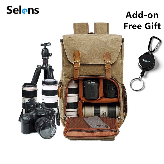 Selens DSLR Camera Bag Multifunctional Camera Backpack Outdoor