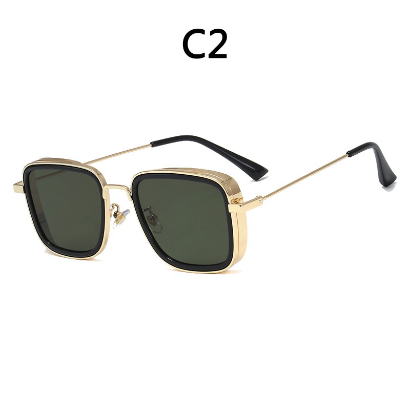 2020 new Luxury Kabir Singh India Movie Sunglasses Men Square Gold