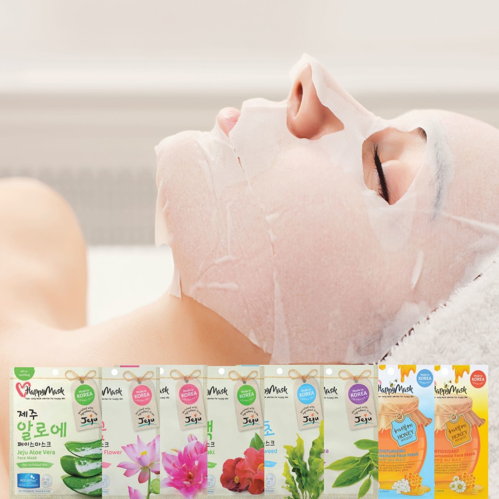 1PCS Facial Face Mask JEJU HAPPY MASK Cheapest Price Face Mask